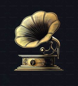 Antiker Grammophon